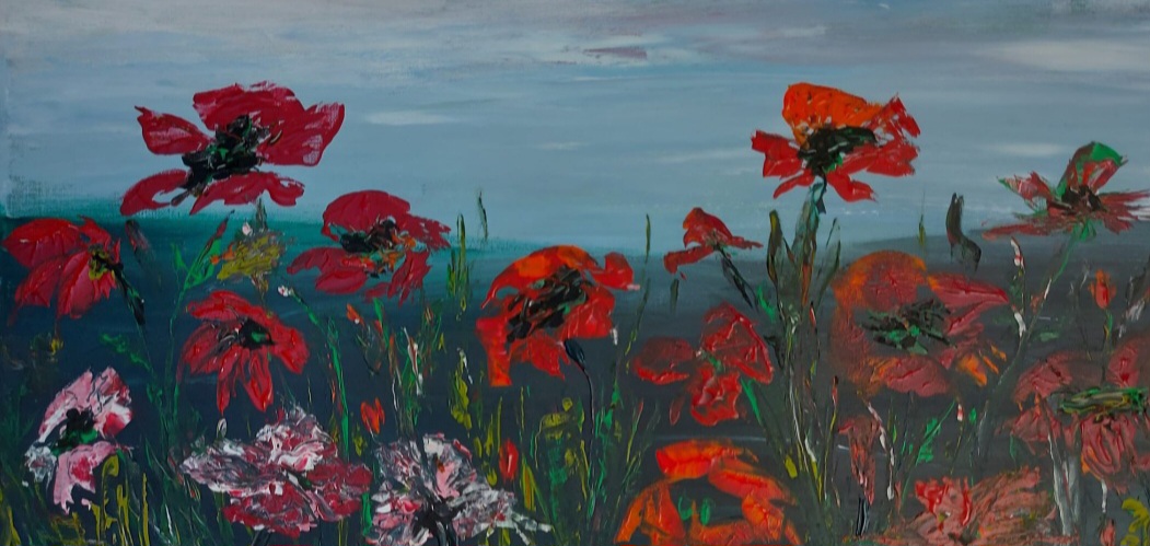 Kunstbild zeigt eine Blumenwiese