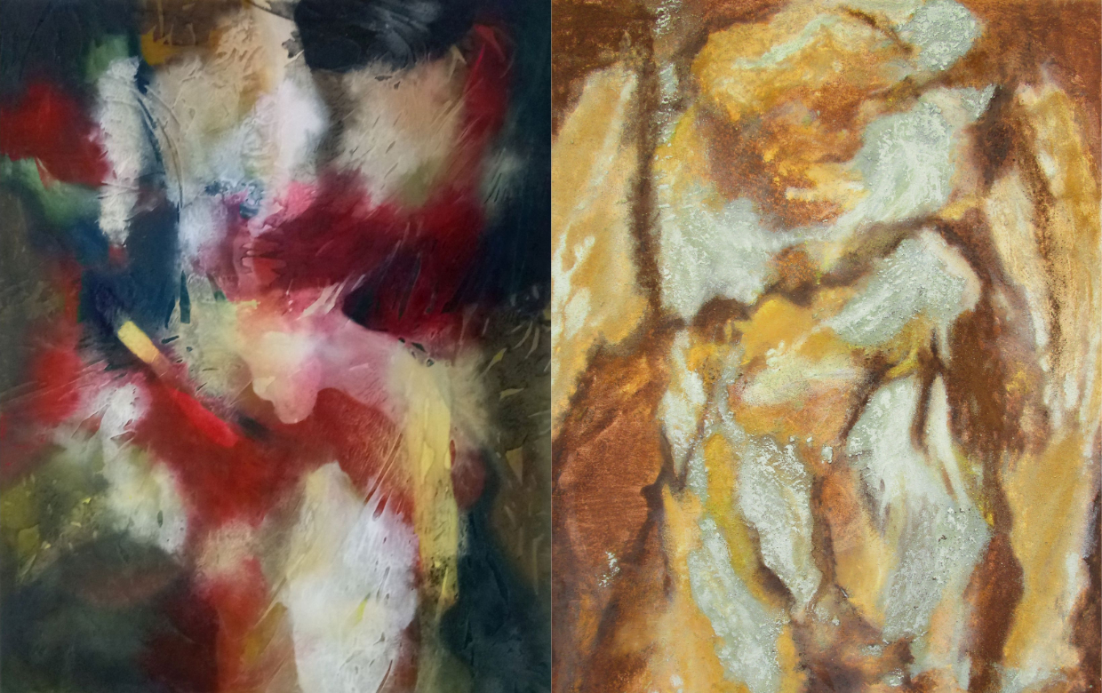 Collage zur Ausstellung Farbempfinden - Farbe finden